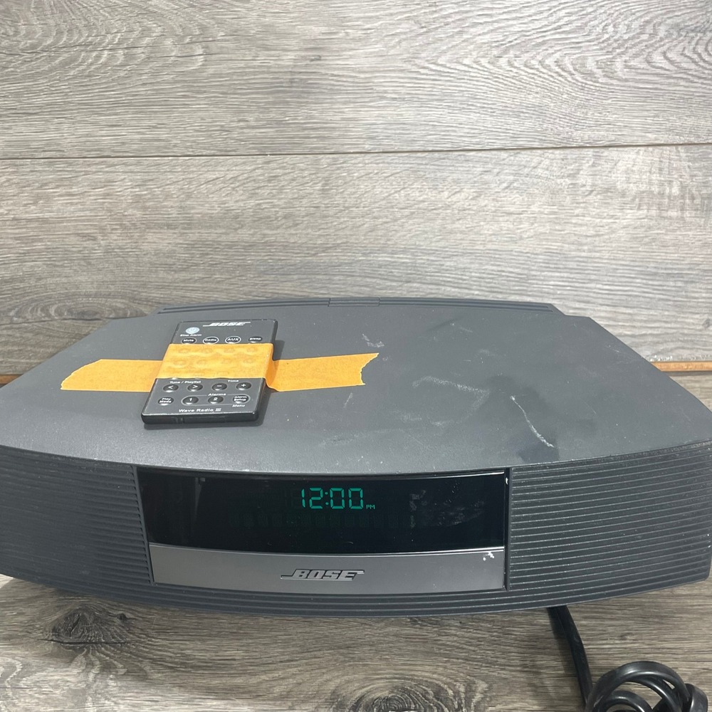 Bose Wave Radio III Graphite Gray Tabletop AM FM Radio System with Remote Works